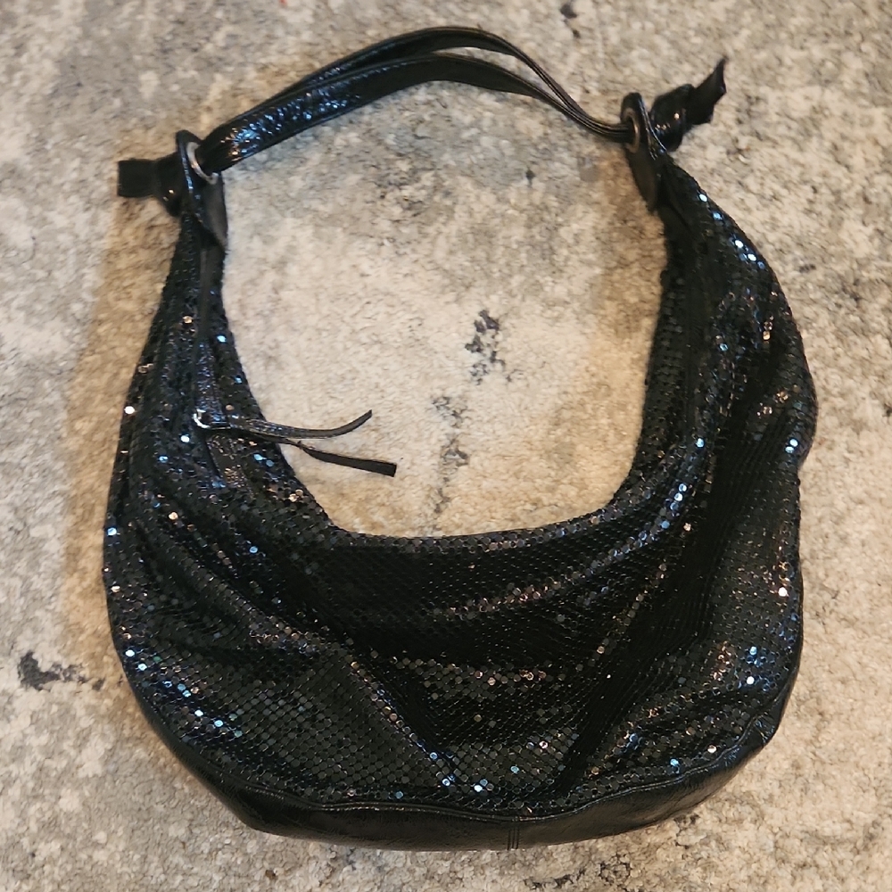 Jana‎ Feifer Black Chainlink Hobo Bag